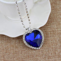 Titanic Heart of the Ocean Necklace - Stylish Crystal Pendant